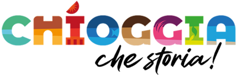 Logo colorato di Chioggia con scritta 'che storia!'.